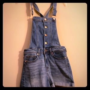 Jean overall romper
